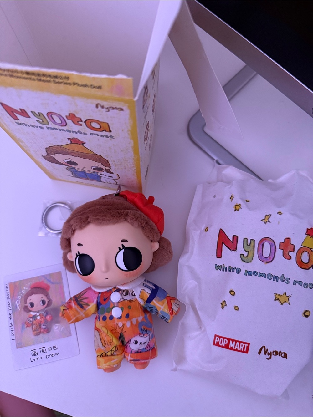 Pop Mart Nyota Orange Kids Plush Doll – Cute Collectible Figure